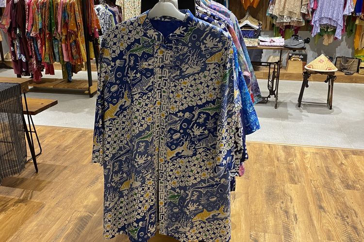 Motif batik hiu botol Batik Neng Geulis