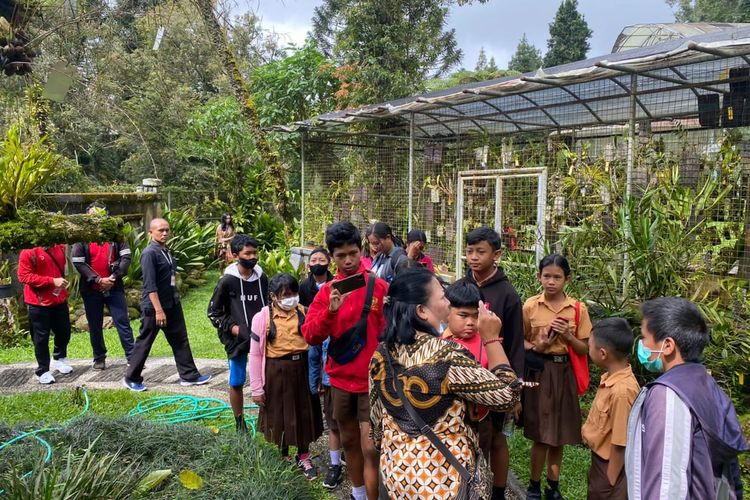 Pengunjung Kebun Raya Bali