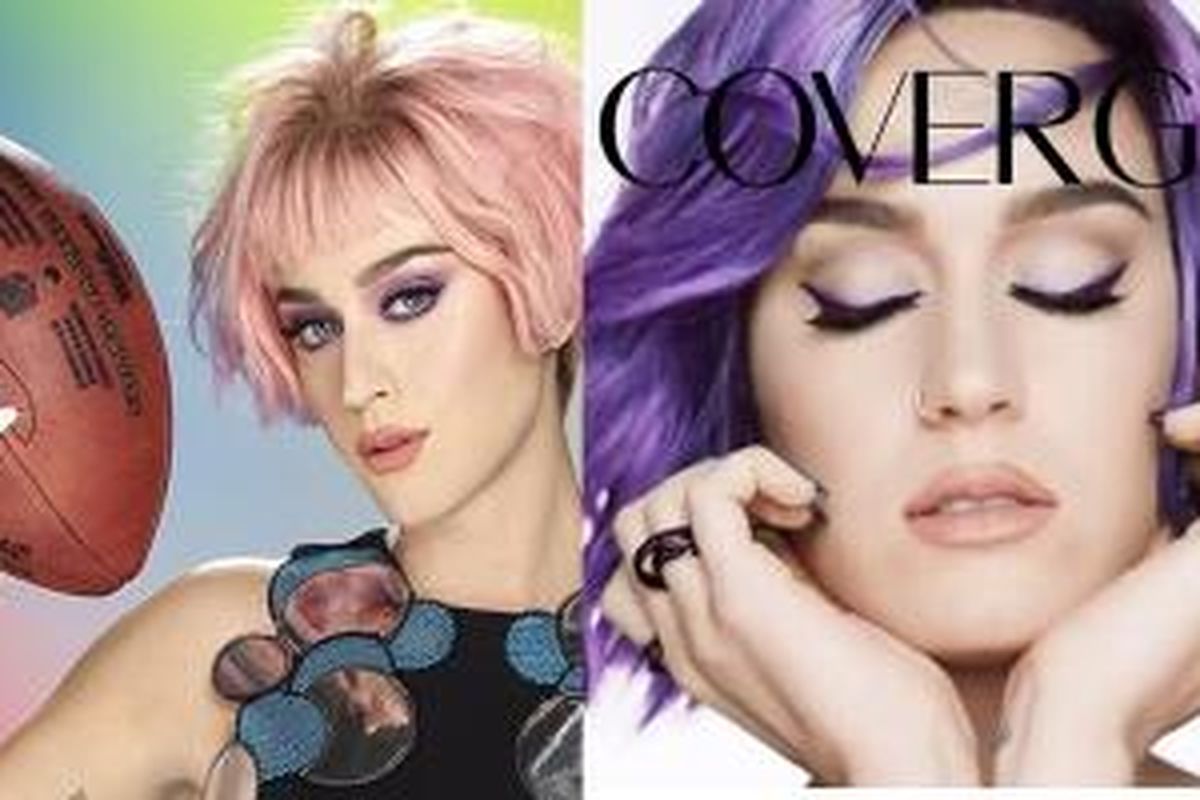 Katy Perry yang menjadi bintang iklan produk kosmetik Cover Girl terbaru.