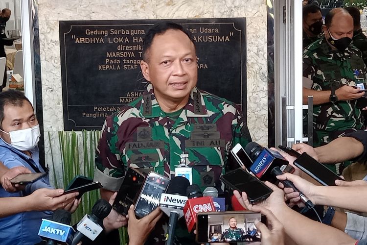 Kepala Staf Angkatan Udara (KSAU) Marsekal Fadjar Prasetyo di Halim Perdanakusuma, Jakarta, Rabu (22/12/2021).