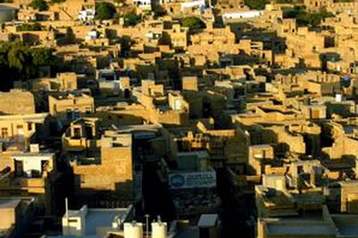 Kota emas Jaisalmer. 