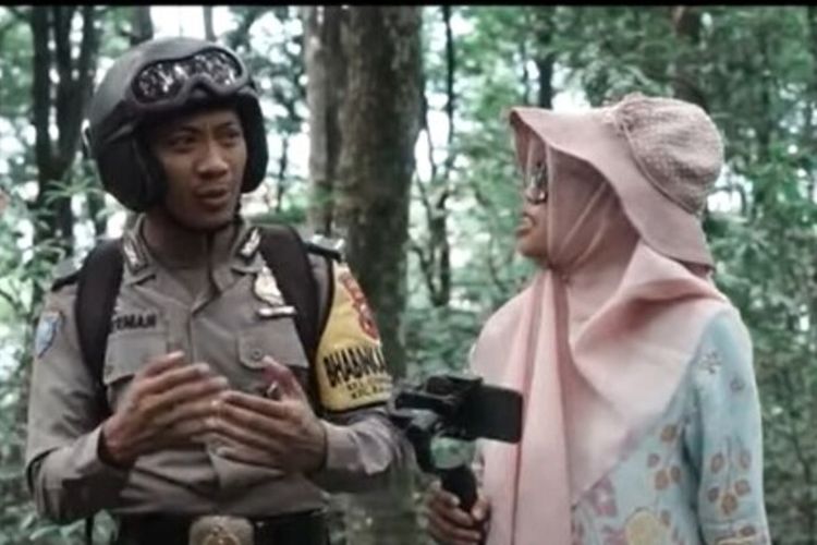 Aipda Herman Hadi Basuki (39) anggota Kepolisian Resort Kabupaten Purworejo, Jawa Tengah, yang hobi berkonten di Youtube.