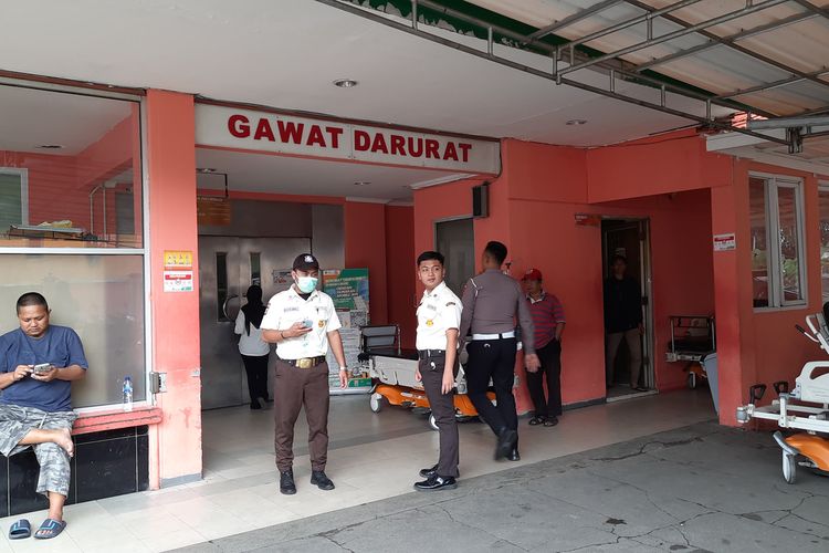 Suasana RSUD Ciawi usai korban kecelakaan di GT Tol, Ciawi, Bogor, Jawa Barat, Rabu (5/2/2025).