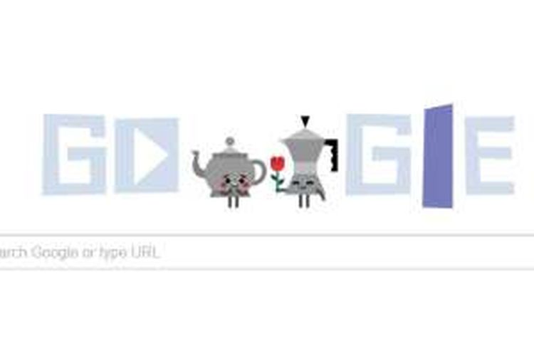 Google Doodle menyambut hari Valentine