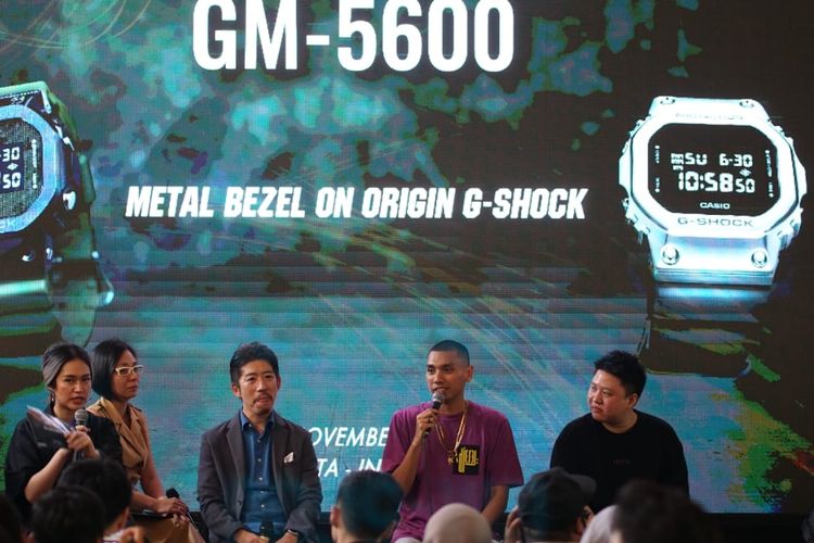 Peluncuran jam tangan G-Shock GM-5600 di Jakarta, Kamis (7/11/2019).