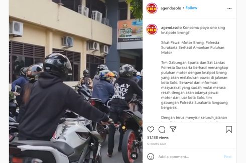Video Viral Puluhan Pemotor Digiring ke Kantor Polisi, Ini Penjelasan Polresta Surakarta