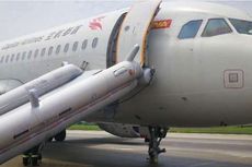 Pesawat Maskapai China Mendarat Darurat Tanpa Dua Roda