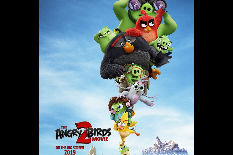 Poster film animasi Angry Birds 2.