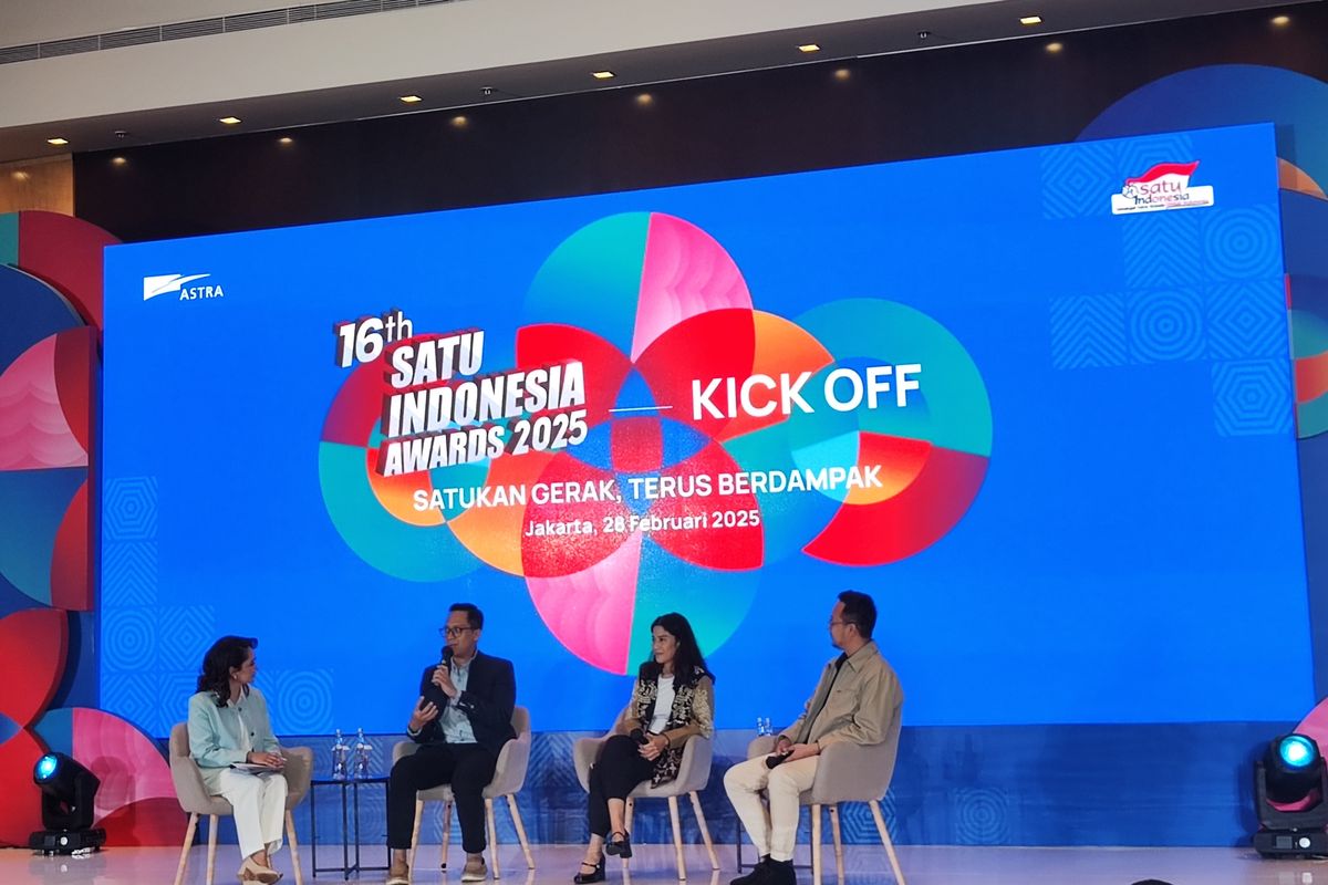 SATU Indonesia Awards 2025 resmi digelar. Dalam talkshow pembukaannya pada Jumat (28/2/2025), Astra dan juri meminta semua kalangan mendaftar tanpa perlu merasa kecil soal inisiatif yang dimiliki.  