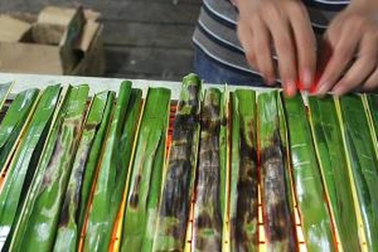 Otak-otak Tengah Dibakar.