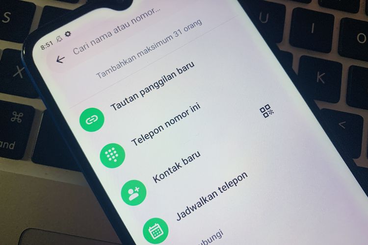 Cara menjadwalkan telepon WhatsApp.