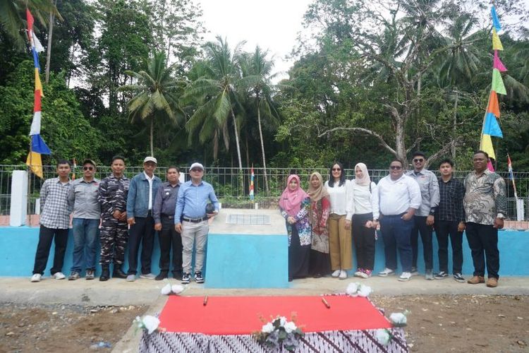 Peresmian embung sebagai salah satu program CSR PT Asian Bulk Logistics (ABL), Jumat (7/2/2025).