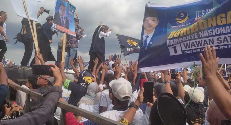 Pesan Surya Paloh Awali Kampanye Terbuka di Pulau Seribu Masjid