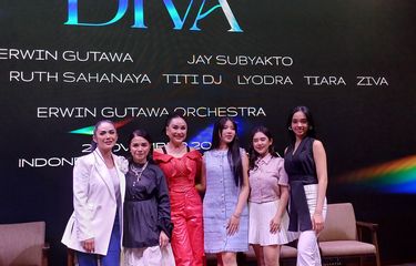 Konferensi pers Super Diva di Senayan, Jakarta Pusat, Rabu (26/6/2024).