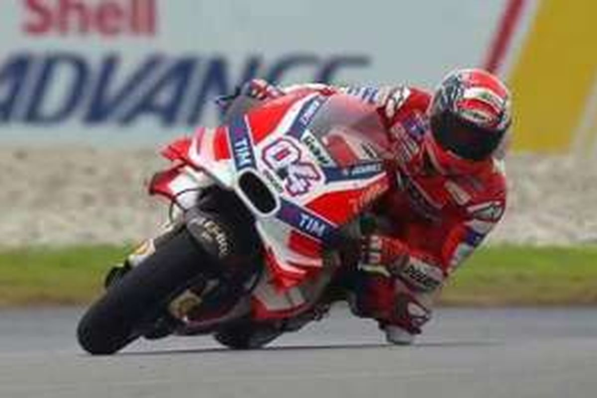 Andrea Dovizioso (Ducati) juara di MotoGP Malaysia, Minggu (30/10/2016).