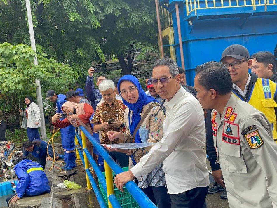 Jakarta Banjir, Heru Budi Cek Fungsi Rumah Pompa Air Sentiong di Ancol