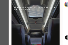 Atap Bus PO Pesona Pakai Sunroof Panoramic