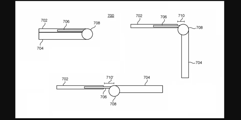 Desain ponsel lipat Google.