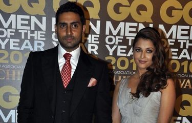 Pasangan Abishek Bachchan dan Aishwarya Rai Bachchan menghadiri GQ Men of the Year Awards 2010 di Mumbai pada 26 September 2010.