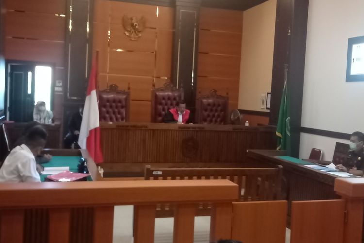 Sidang gugatan pra peradilan Kejati Sumbar oleh dua tersangka kasus dugaan korupsi ganti rugi lahan tol Padang-Pekanbaru, Rabu (29/12/2021)