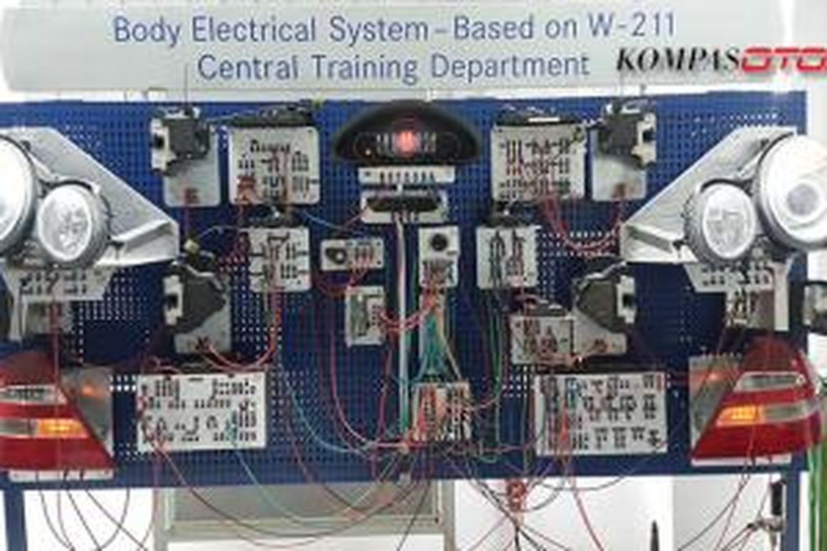 Rumitnya sistem kelistrikan bodi pada E-Class (W211).