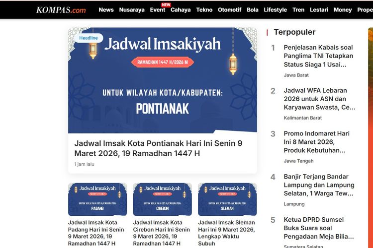 [POPULER NUSARAYA] Penjelasan Kabais TNI soal Status Siaga 1 | Pengadaan Meja Biliard Rp 486,9 Juta untuk Pimpinan DPRD Sumsel