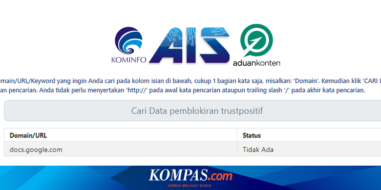 Situs Google Docs Sempat Diblokir Pemerintah, Kemenkominfo: Problem Teknis Saja Halaman all