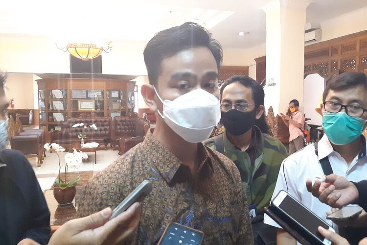 Wali Kota Solo Gibran Rakabuming Raka di Solo, Jawa Tengah, Selasa (23/3/2021).