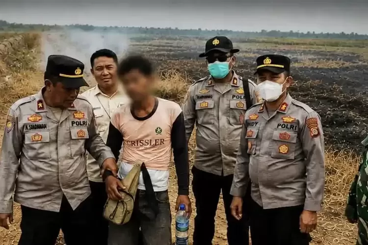 Petani di Banyuasin Ditangkap Saat Bakar Lahan Sawah Miliknya, Korek dan Pertamax Disita