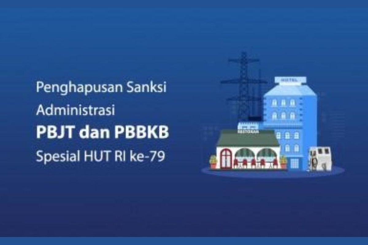 Ilustrasi penghapusan sanksi administrasi PBJT dan PBBKB. 