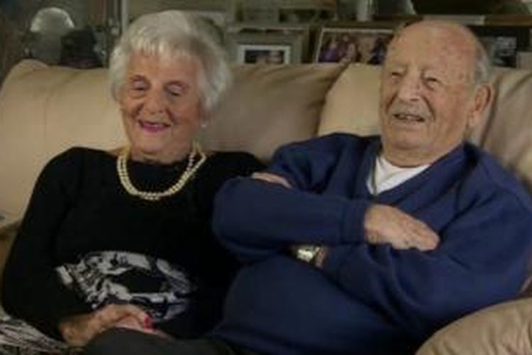 Maurice dan Helen Kaye sudah menikah selama 80 tahun.