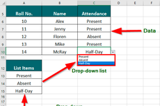 2 Cara Membuat Drop Down List atau Daftar Pilihan di Microsoft Excel  