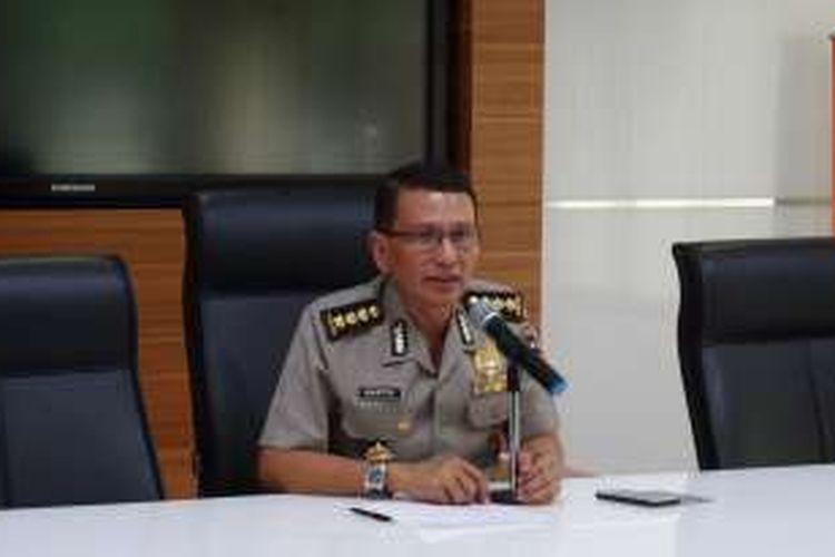 Kepala Bagian Penerangan Umum Divisi Humas Polri Kombes Martinus Sitompul di Gedung Divisi Humas Polri, Jakarta, Senin (12/12/2016).
