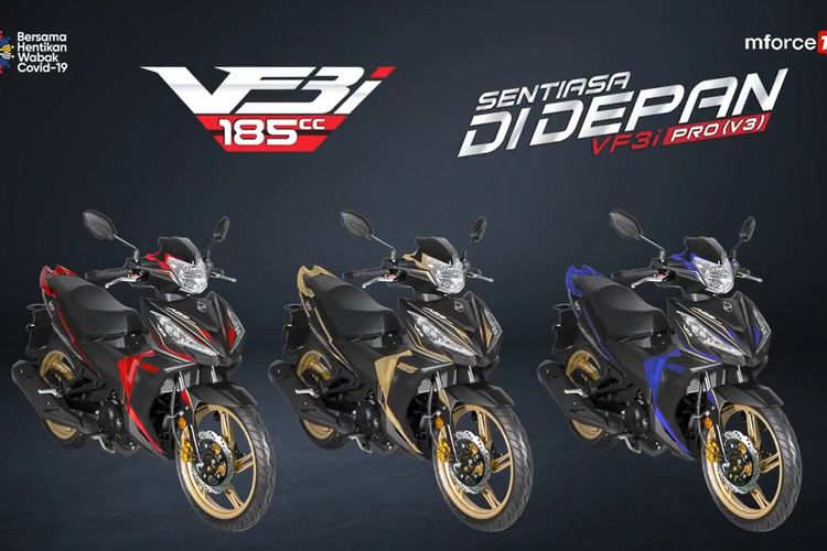 Motor bebek SYM VF3i 185 Pro dengan kapasitas mesin 185 cc