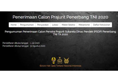 Rekrutmen Calon Prajurit Penerbang TNI 2020, Simak Info Lengkapnya!