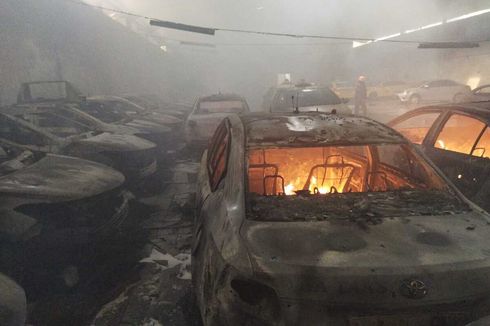 Kebakaran Hanguskan 31 Mobil Taksi di Cimahi Ternyata Disengaja, Ini Kronologinya