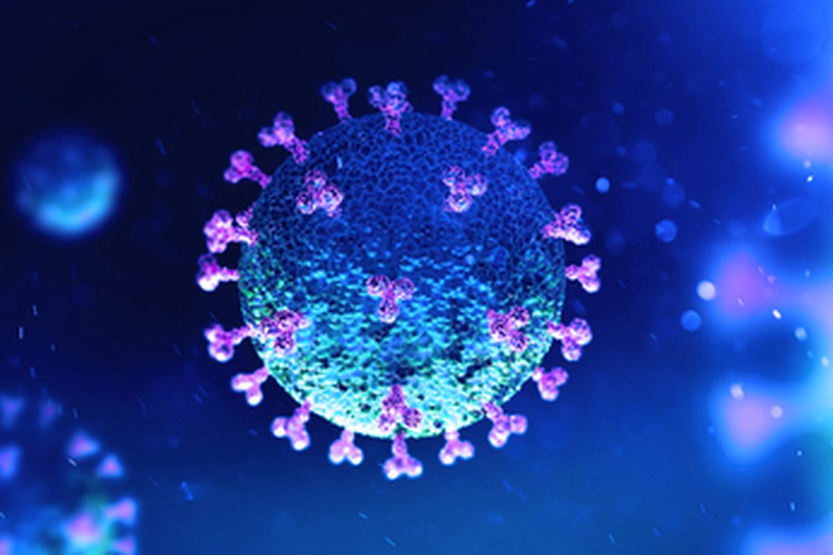 Ilustrasi corona virus (Covid-19)