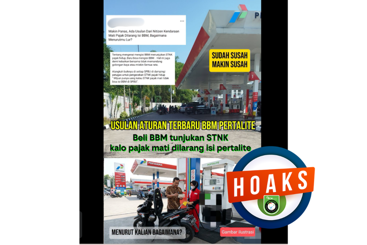 INFOGRAFIK: Hoaks Larangan Beli Pertalite jika Pajak Mati, Simak Bantahannya