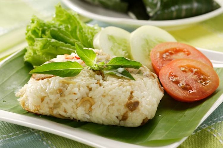 Nasi bakar jamur. 