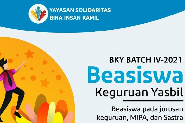 Beasiswa Keguruan Yasbil (BKY) 2021 di 4 PTN Jakarta dan Bandung.