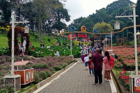 Wahana Baru Garden Trem di Wisata Selecta Kota Batu Diserbu Pengunjung 