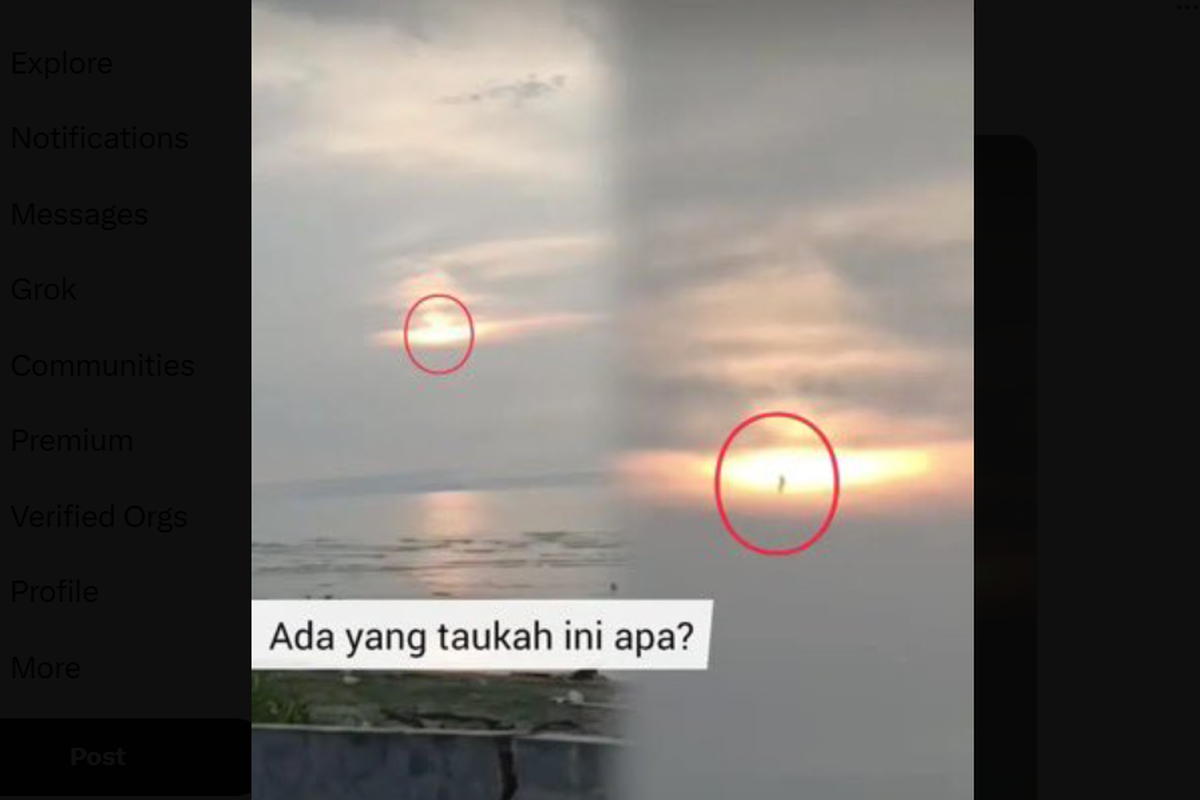 Fenomena bayangan hitam di langit Sulawesi Tenggara.