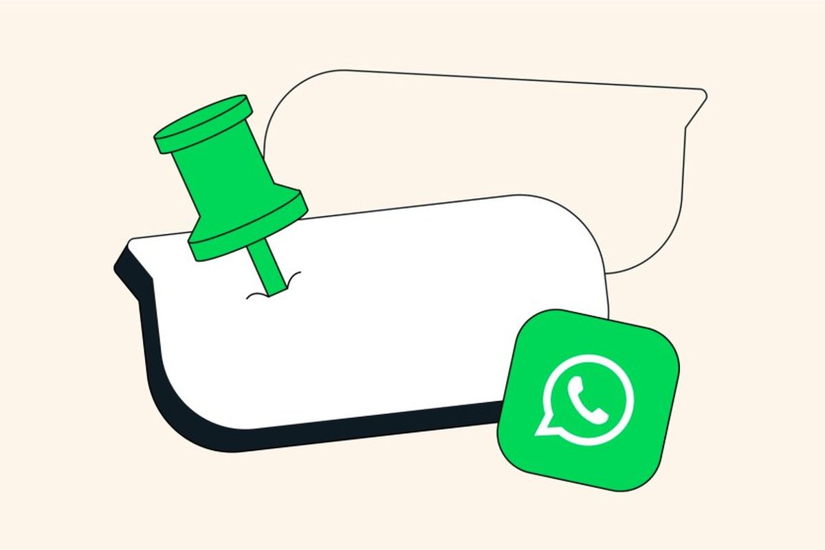 Ilustrasi Pinned Message di WhatsApp.