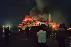 Kapal Feri KMP Lelemuku Terbakar Saat Bersandar di Dermaga, Butuh 8 Jam untuk Memadamkan