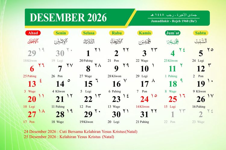 Kapan Lagi Ada Tanggal Merah Setelah Libur Maulid Nabi 25 Agustus 2026?