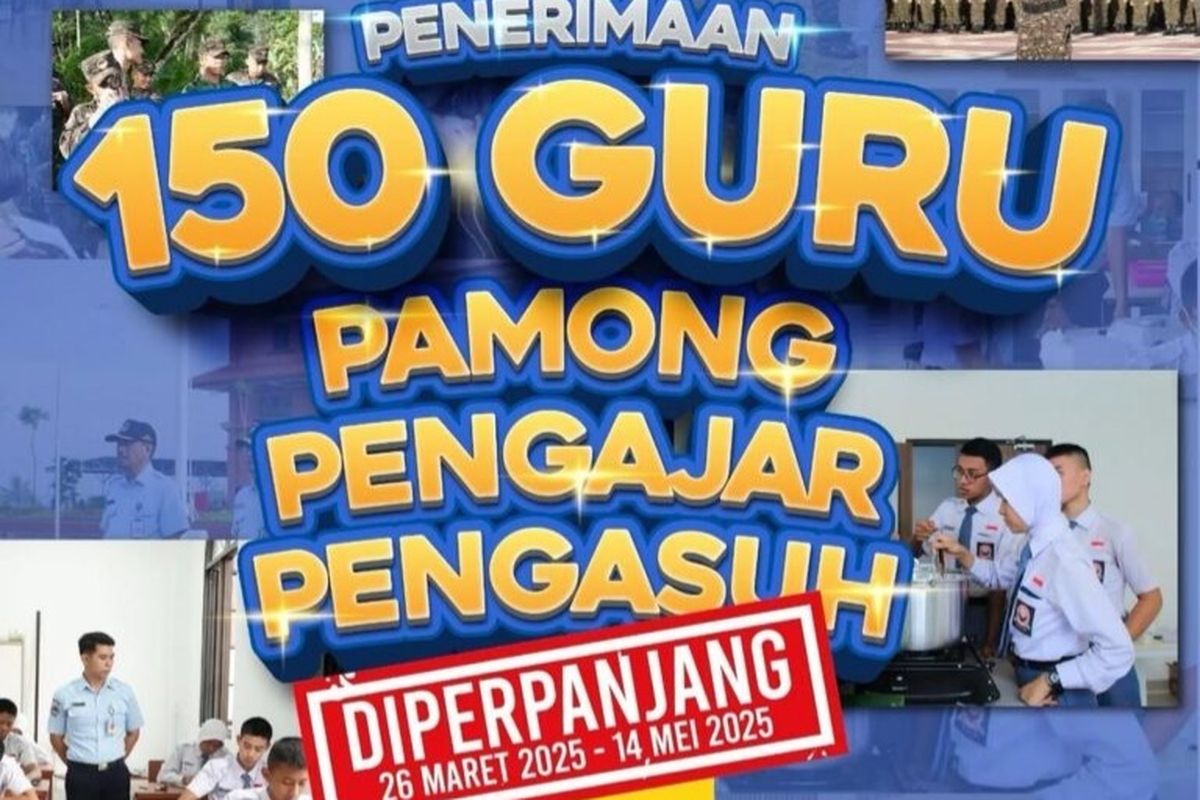 Pengumuman pendaftaran 150 guru Pamong Pengajar Pengasuh (P3) SMA Taruna Nusantara