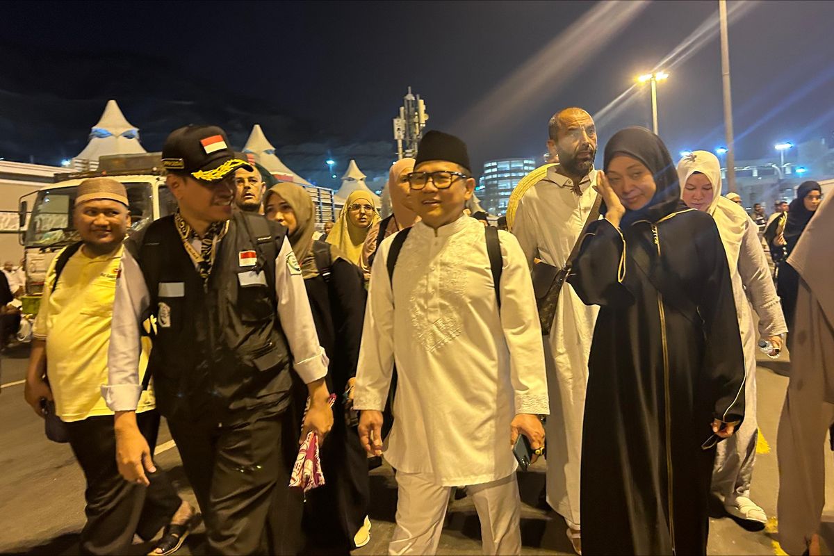 Timwas DPR RI Muhaimin Iskandar di Mina, Arab Saudi, Minggu malam waktu Arab Saudi (16/06/2024).

