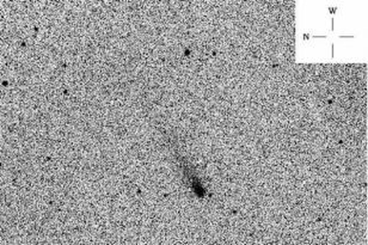 Citra komet ISON yang ditangkap Observatorium Bosscha lewat pengamatan dengan teleskop robotik, Celestron C8   SBIG ST-9XME   Luminance filter @ 120s. 
