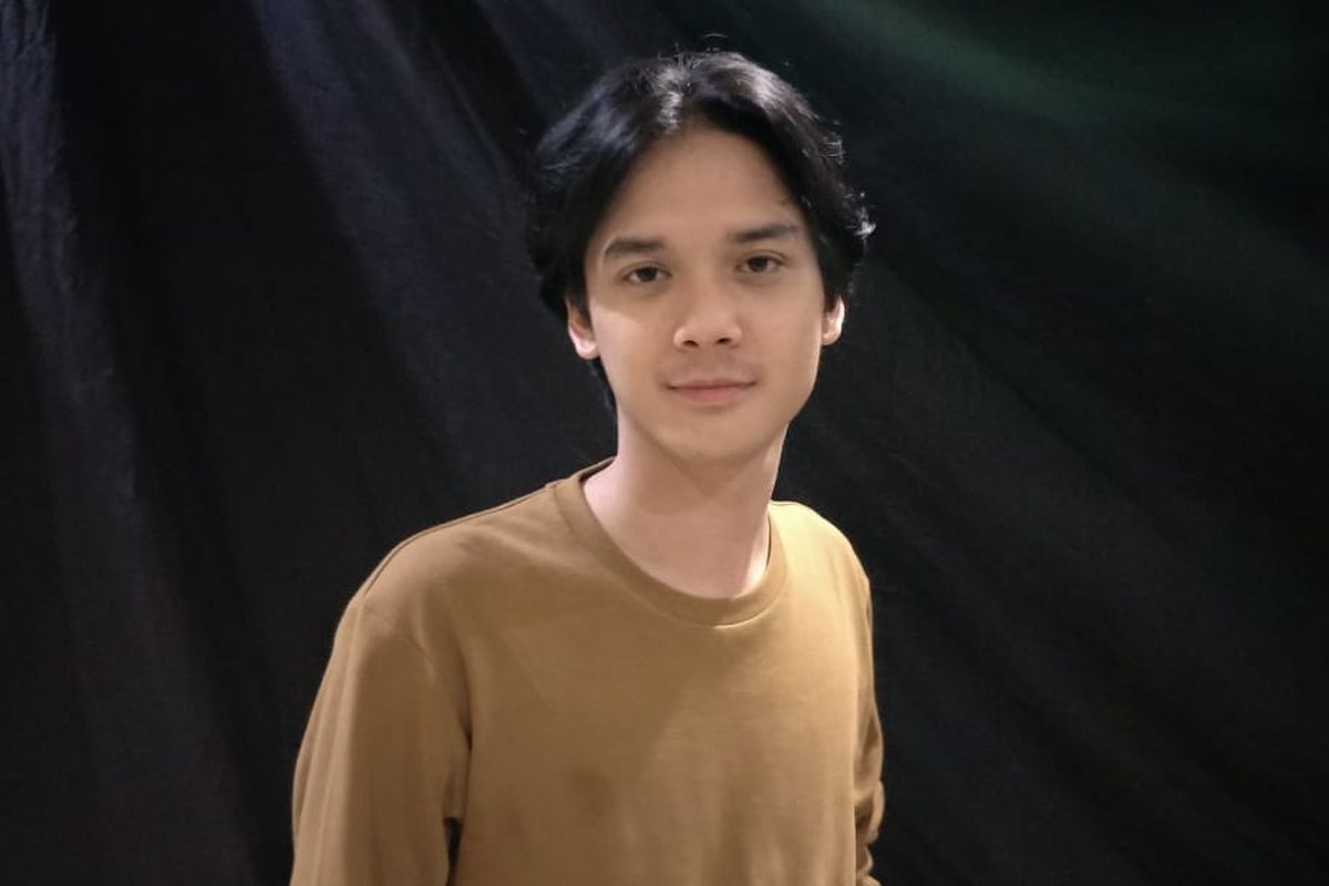 Baskara Mahendra saat ditemui di lokasi shooting film Bebas di kawasan Salemba, Jakarta Pusat, Kamis (18/4/2019).