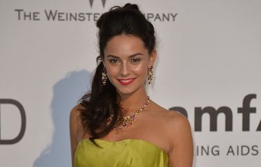 Aktris asal Inggris Katy Louise Saunders menghadiri amfAR 21st Annual Cinema Against AIDS, yang digelar di tengah penyelenggaraan Festival Film Canne ke-67, di Hotel du Cap-Eden-Roc di Cap d'Antibes, Perancis, pada 22 Mei 2014. 